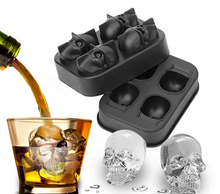 Load image into Gallery viewer, 3D Skull Silicone Jello Ice Mold Flexible Cube Maker - Mr.YouWho