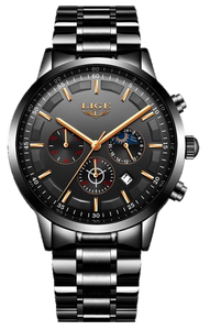 Lige Watch Men's Fashion Metal Band Watch